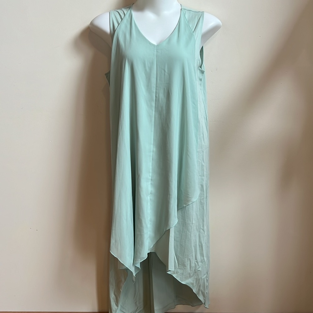 Soft surroundings XL mint green dress with gauze overlay